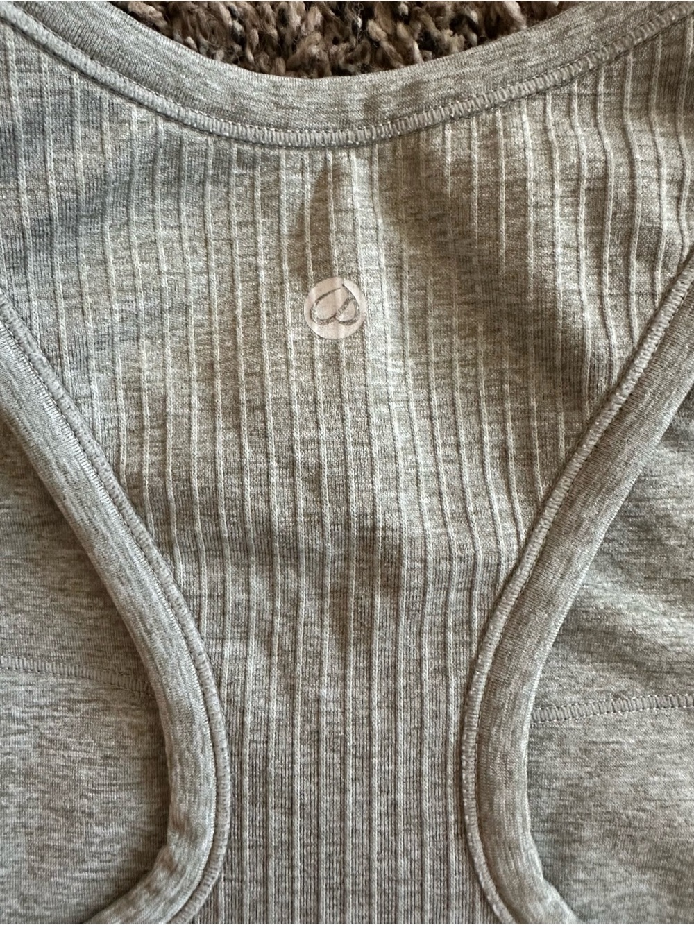 CRZ YOGA Seamless Ribbed High Neck Crop Tank Top size small - Picture 5 of 8